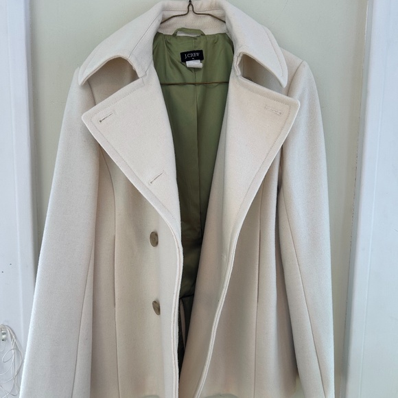 J.Crew Double Breasted Stadium Cloth Peacoat - Picture 3 of 6